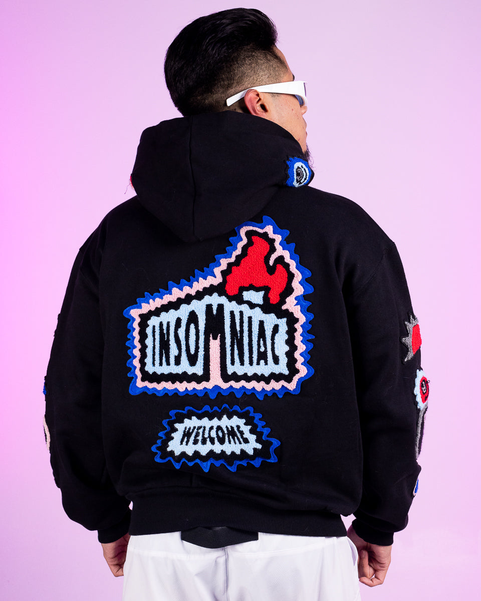 Insomniac Icons Black Hoodie Rave Wonderland