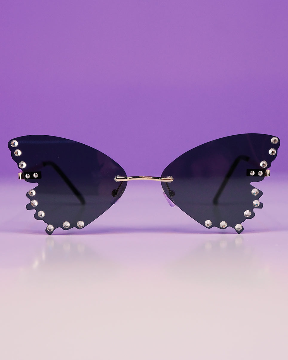 Butterfly store shaped sunglasses