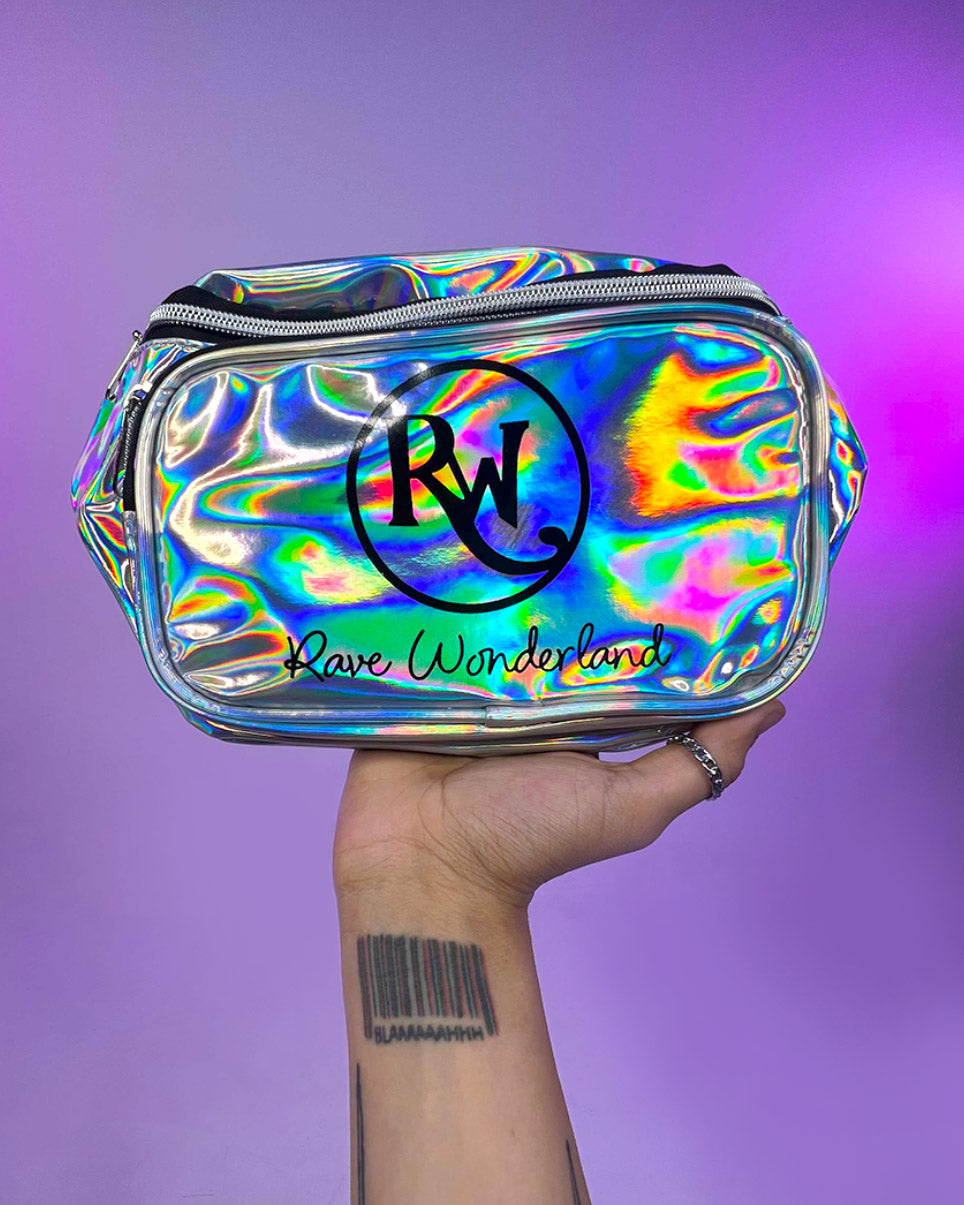 Holographic Silver Fanny Pack