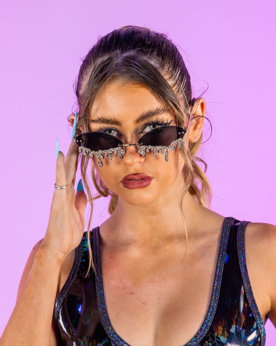 Crystallized Drip Sunglasses – Rave Wonderland