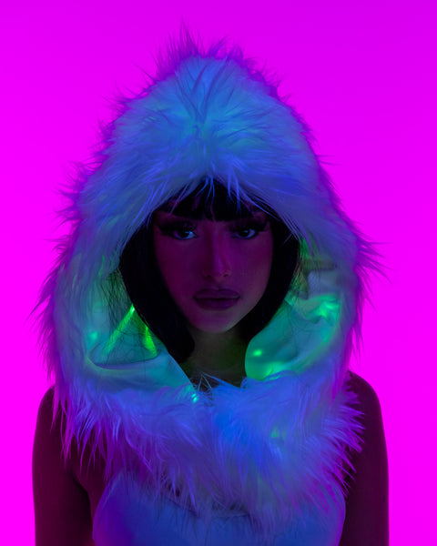 Hoodie with led lights best sale