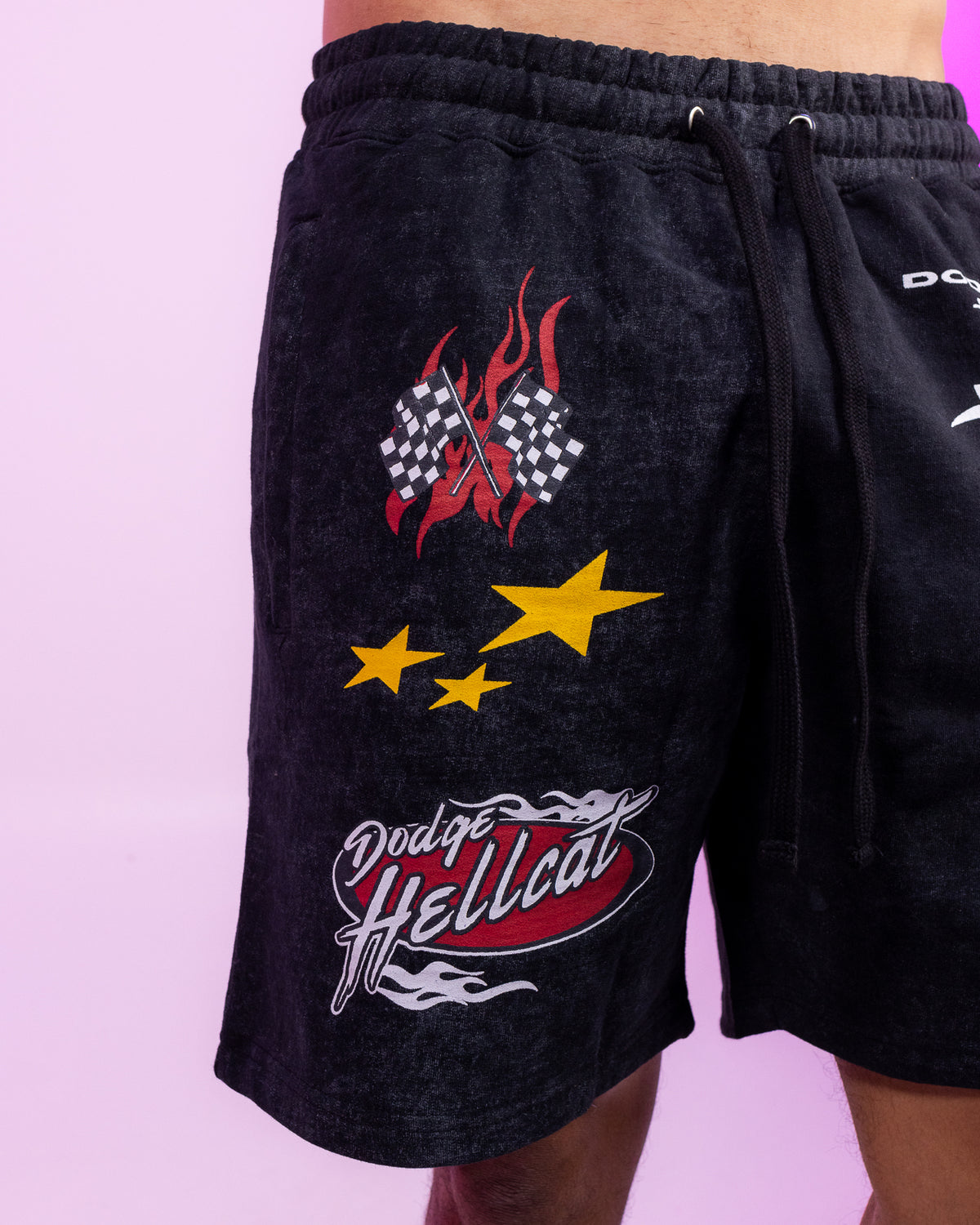 Dodge Hellcat Vintage Wash Shorts