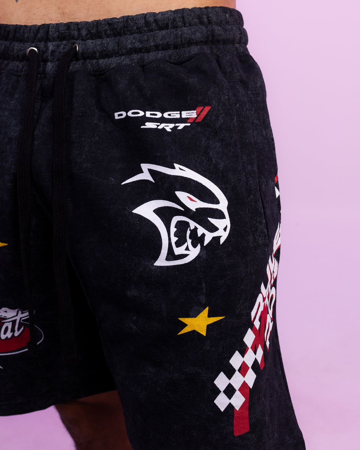 Dodge Hellcat Vintage Wash Shorts