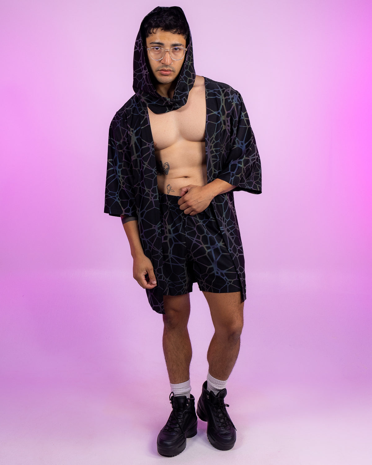 VibeWire Crocodile Hood & Shorts Set