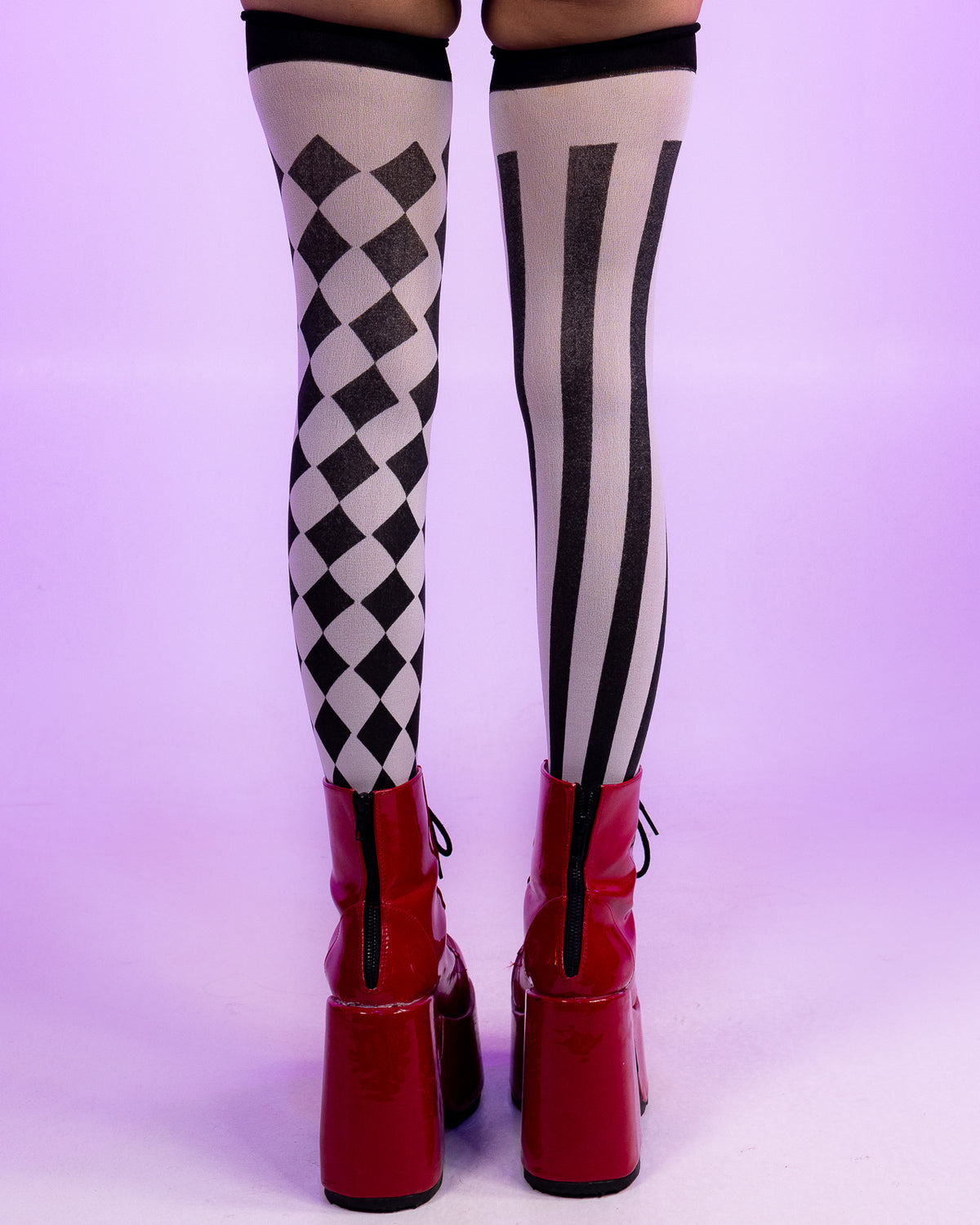 Harlequin Thigh Highs