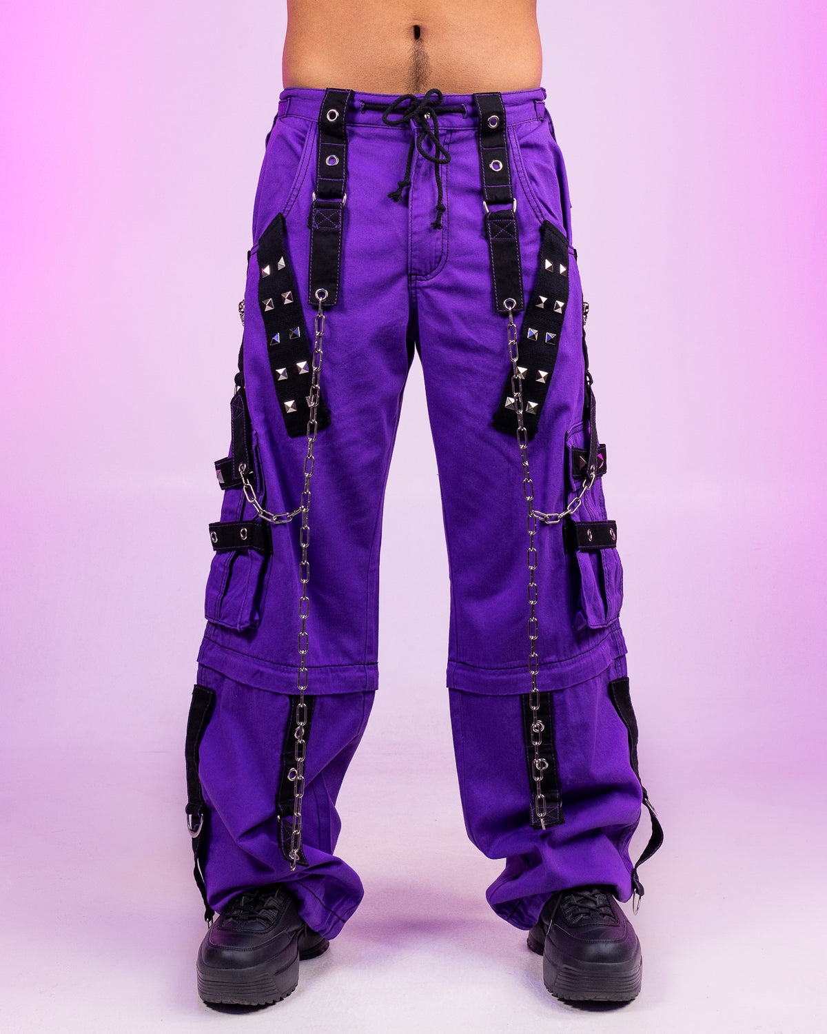 Tripp NYC Zip-Off Purple Dark Cuff Pants