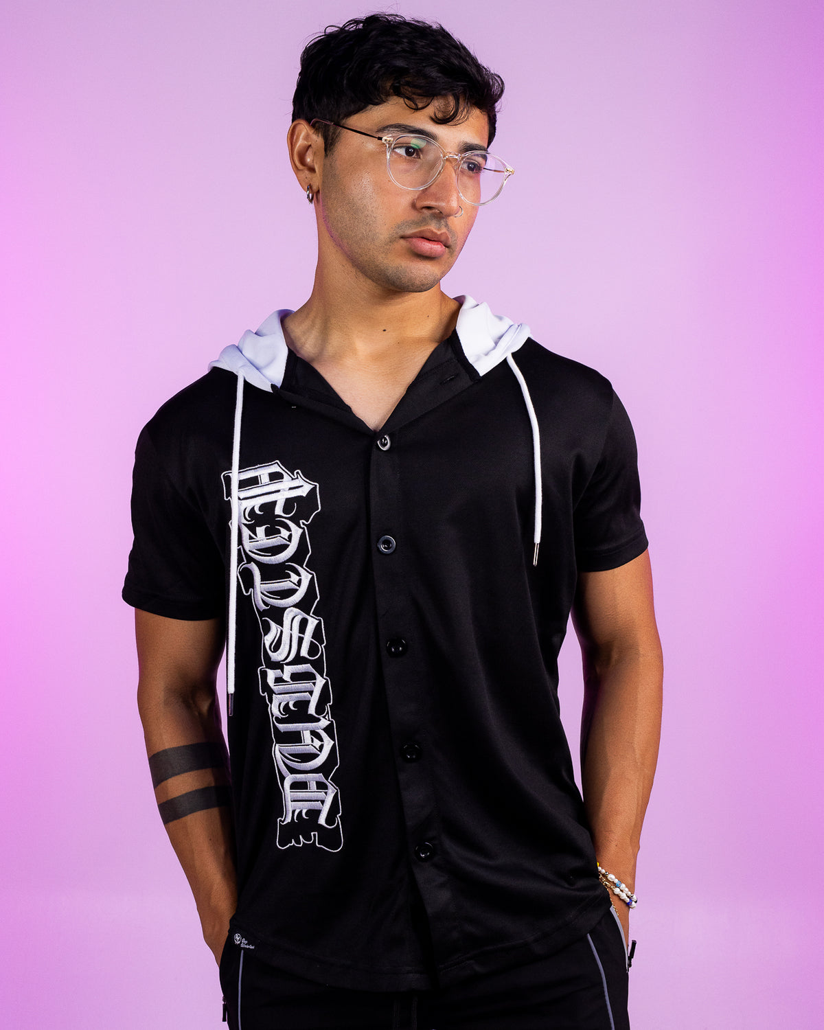 Dubstep Hooded Baseball Jersey