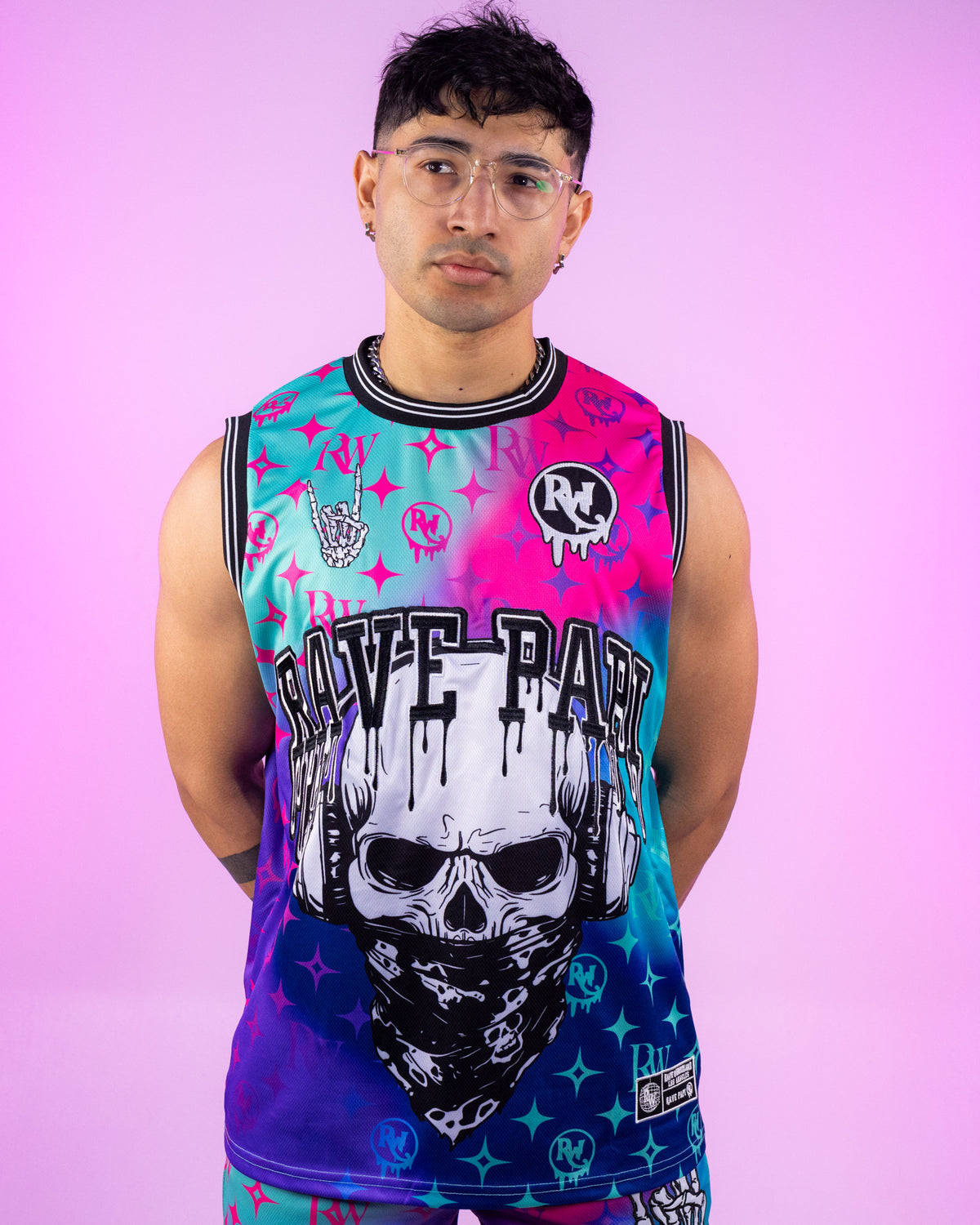 Dark Rave Papi Basketball Jersey