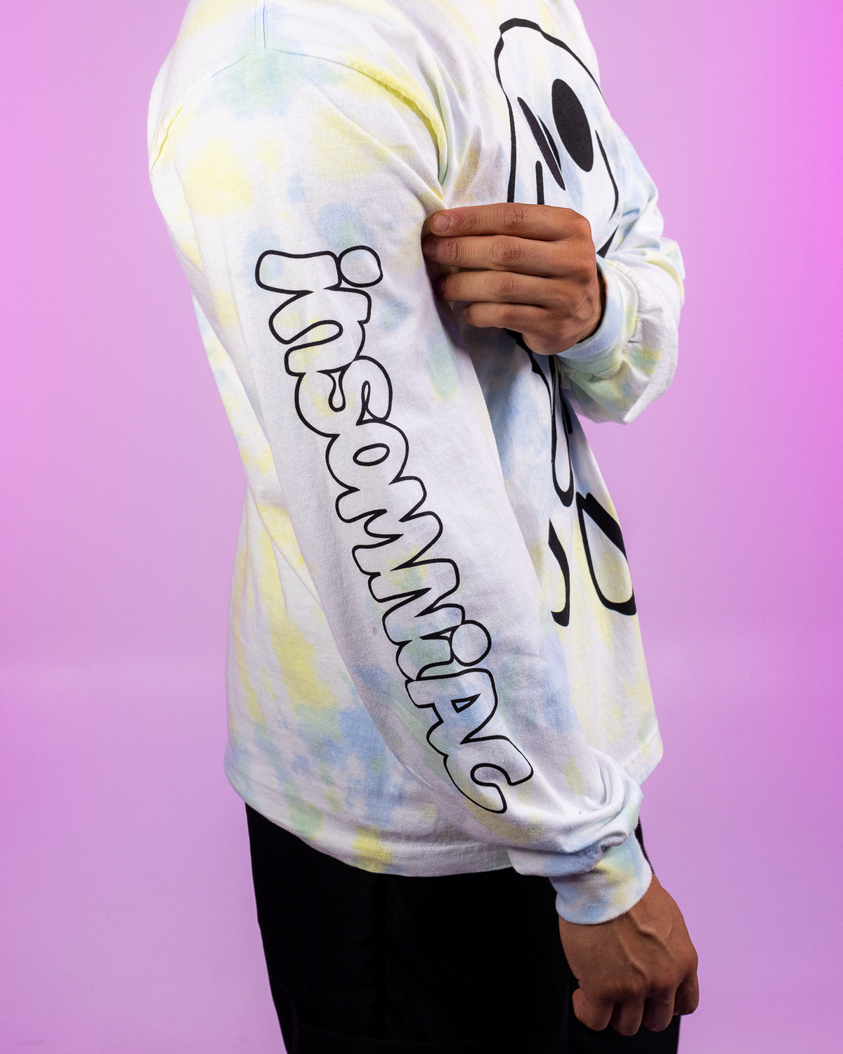 Insomniac Melted Smiley Tie Dye L/S Tee - Side