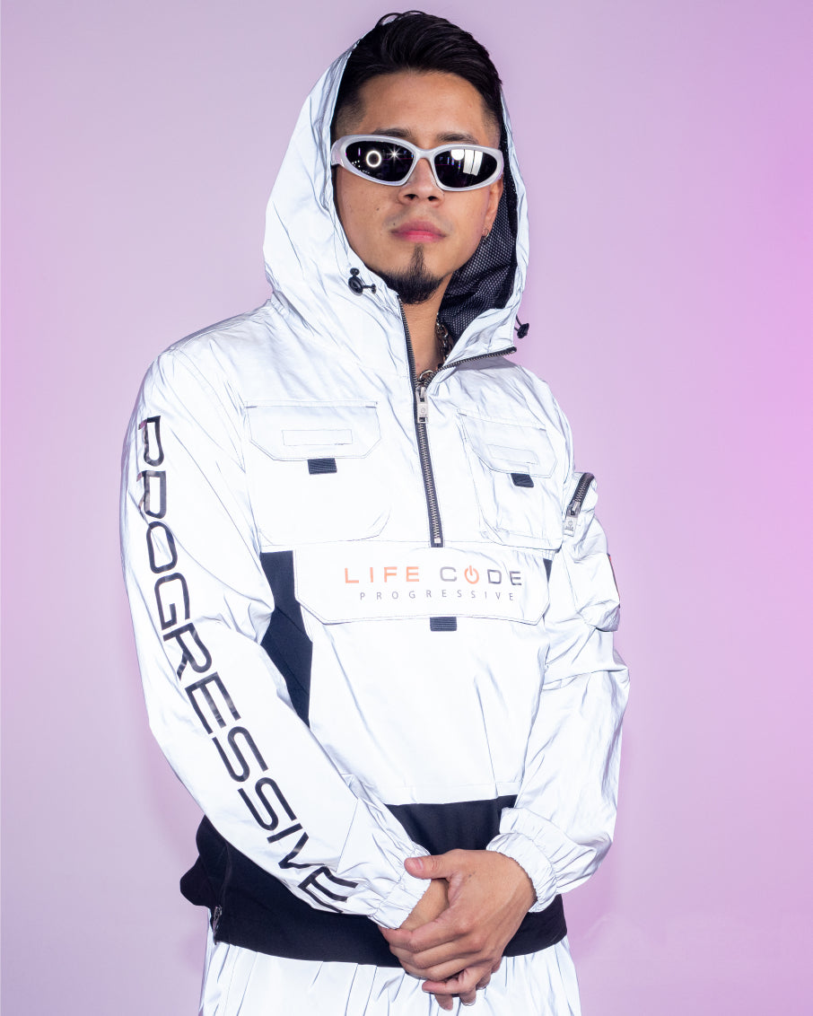 Light reflective windbreaker best sale