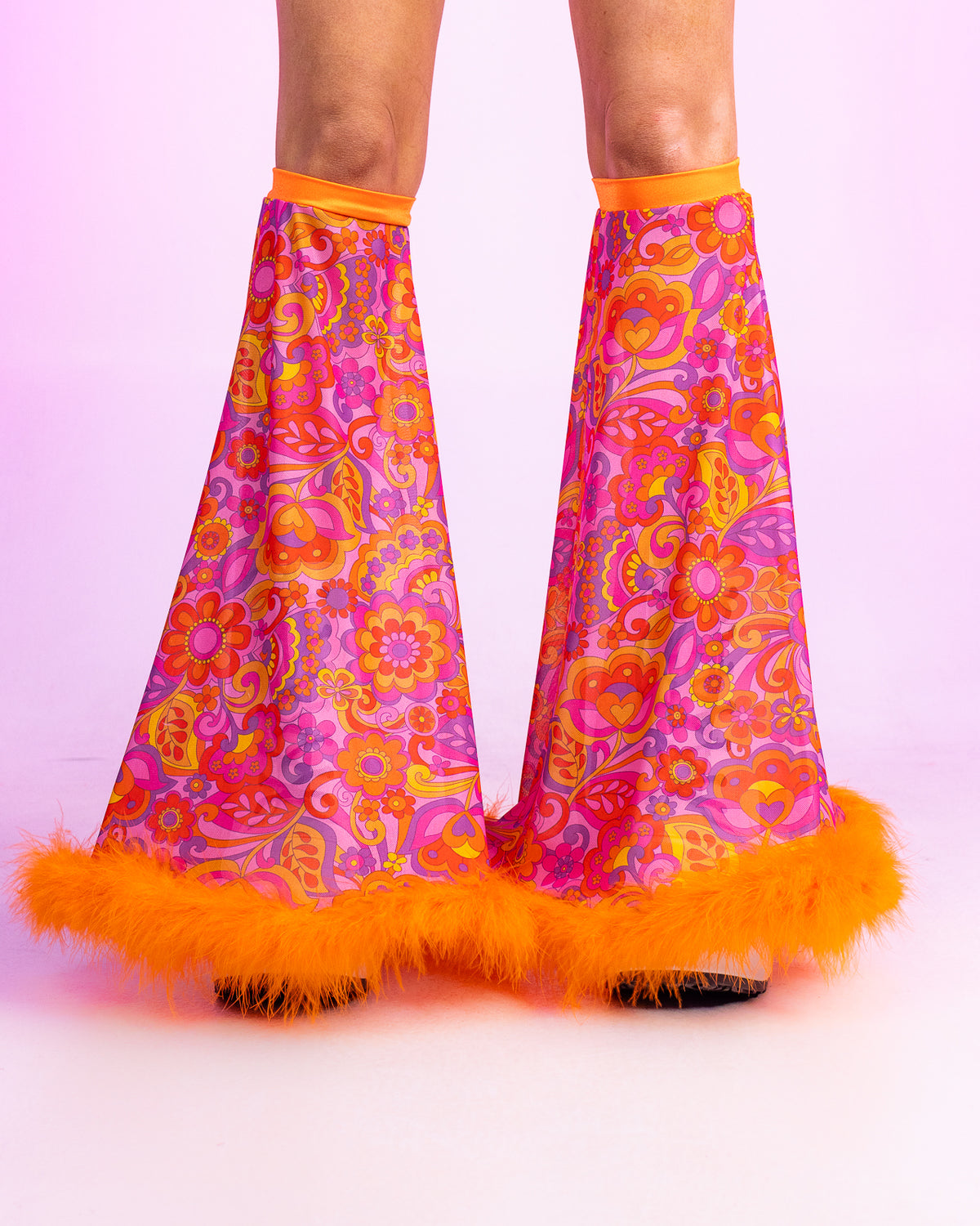 Orange Paisley Daze Leg Sleeves