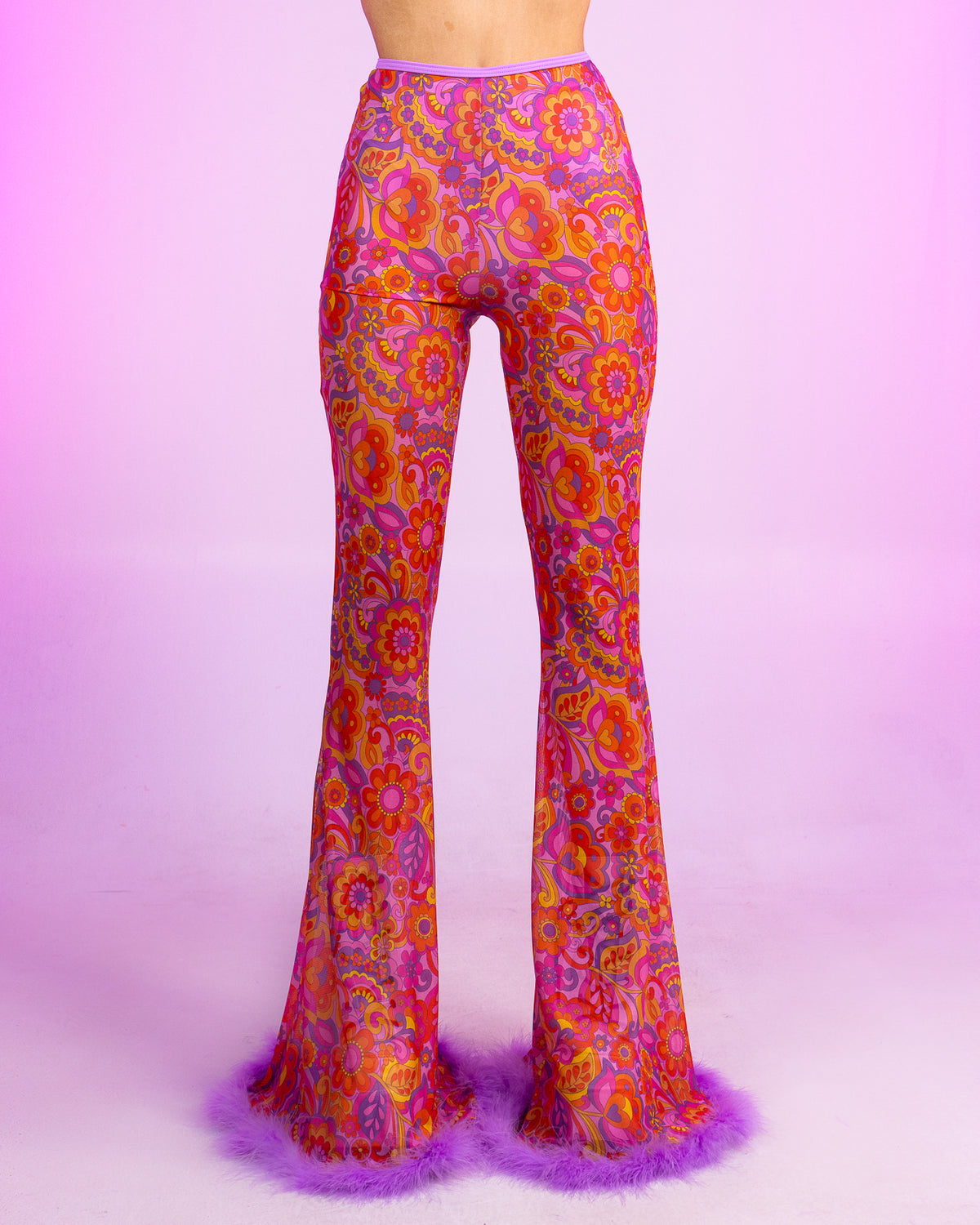 Lavender Paisley Daze Bell Bottoms