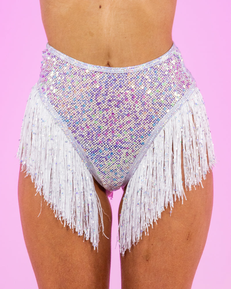 Astro Candy Sequin Thong with Attached Garters – Rave Wonderland