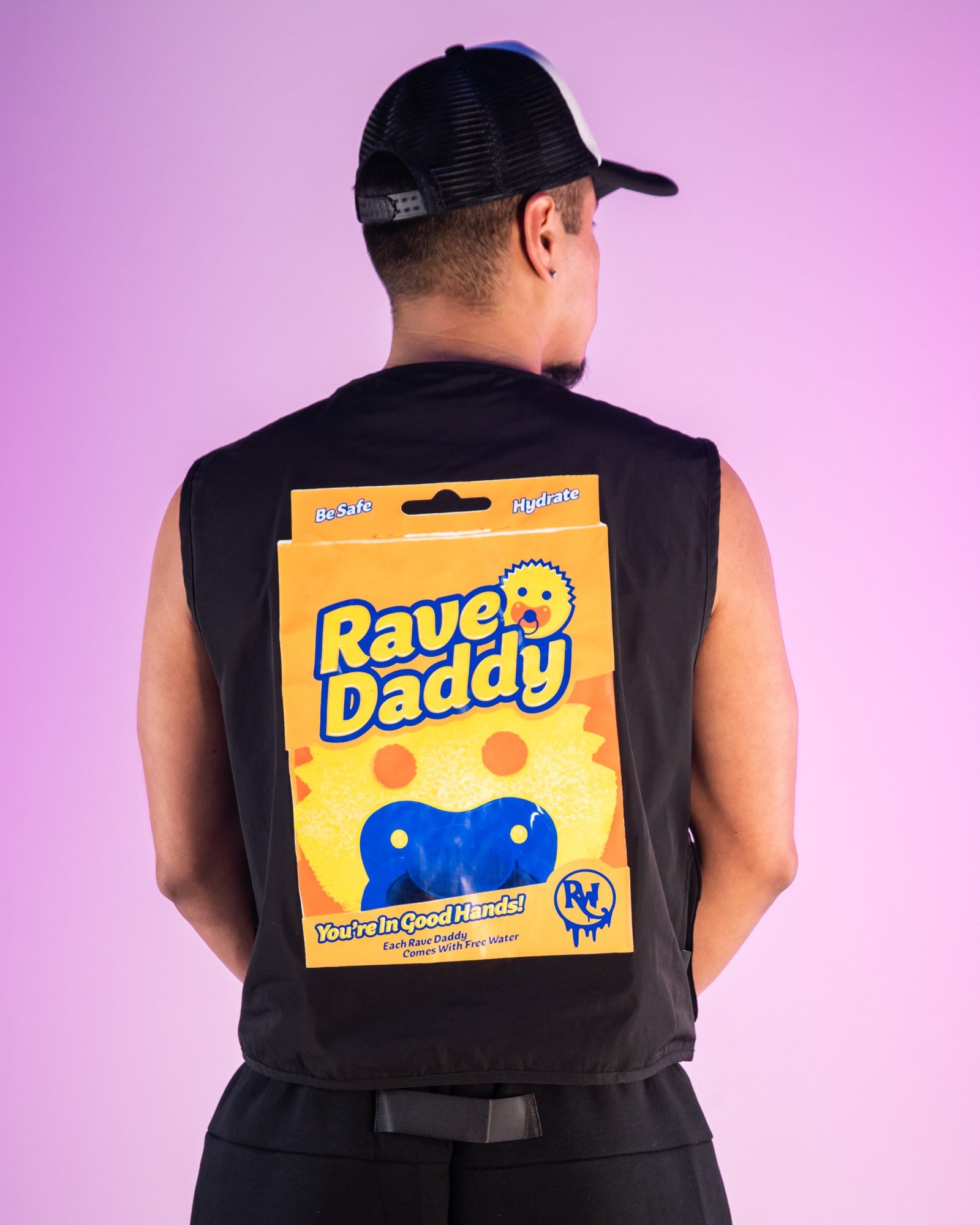 Rave Daddy Yellow and Black Fishnet Utility Vest – Rave Wonderland