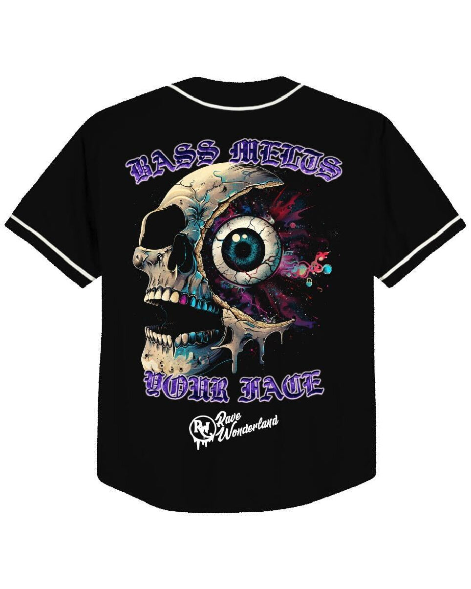 Bass Melts Your Face Baseball Jersey