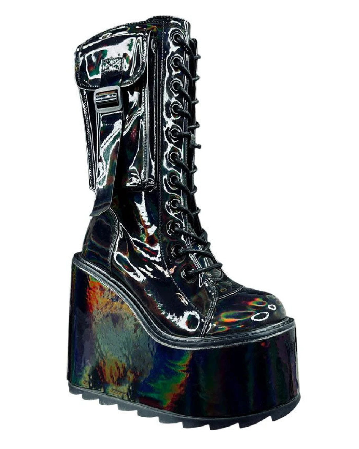 YRU Dune Desert Hologram Black Boots