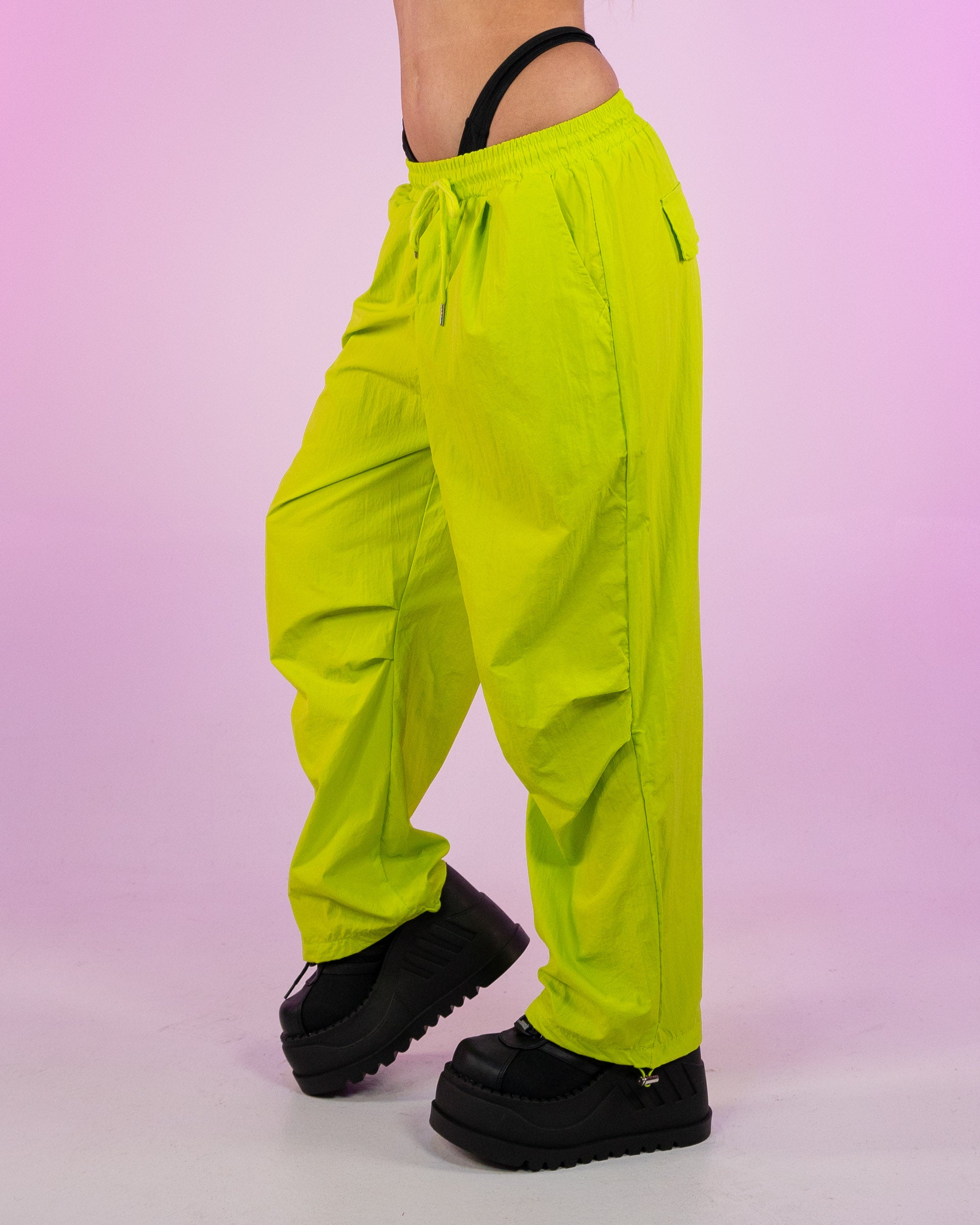 Neon Green Quick Dry Cargo Pants