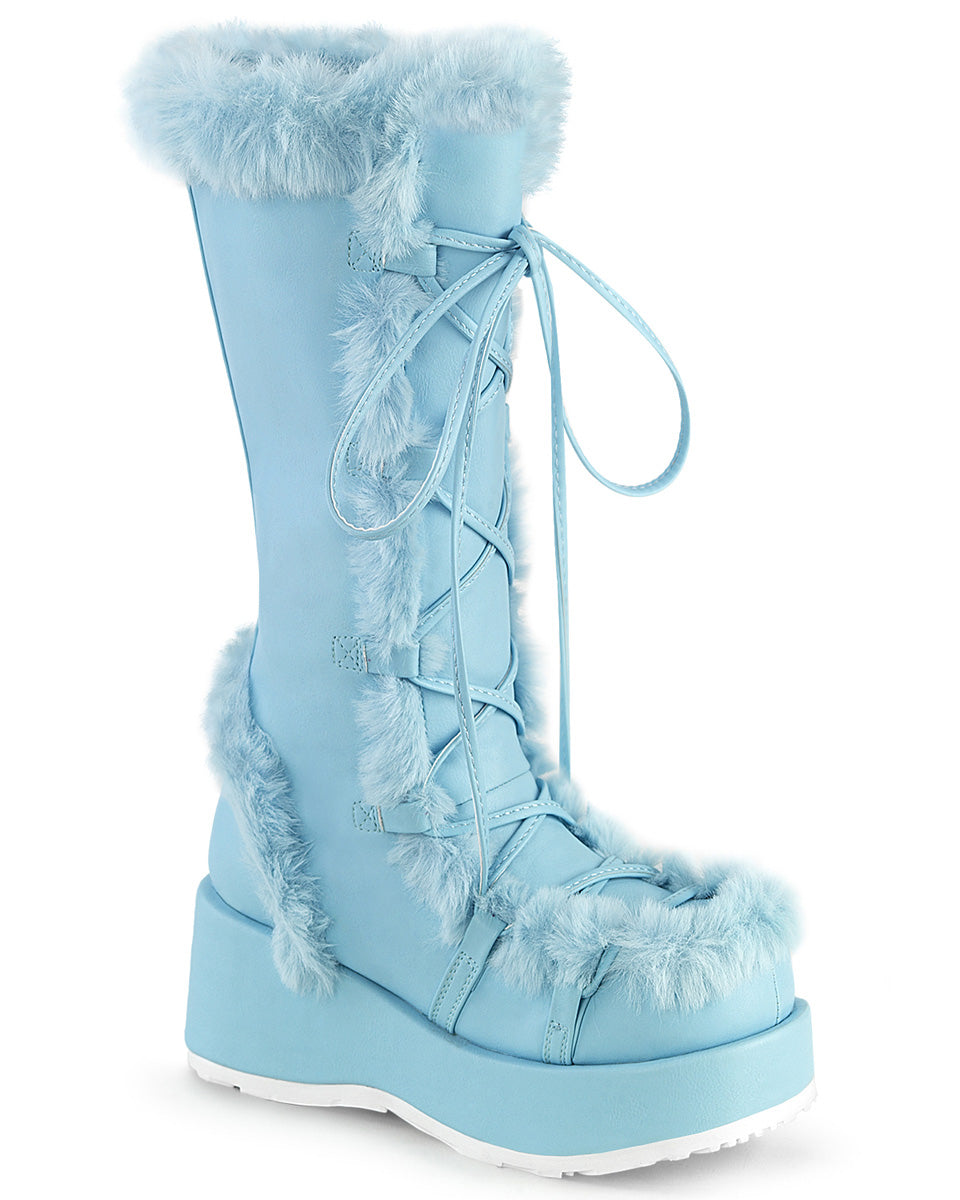 Blue 2025 fuzzy boots