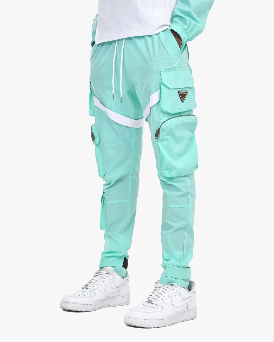 Blue cheap strap joggers