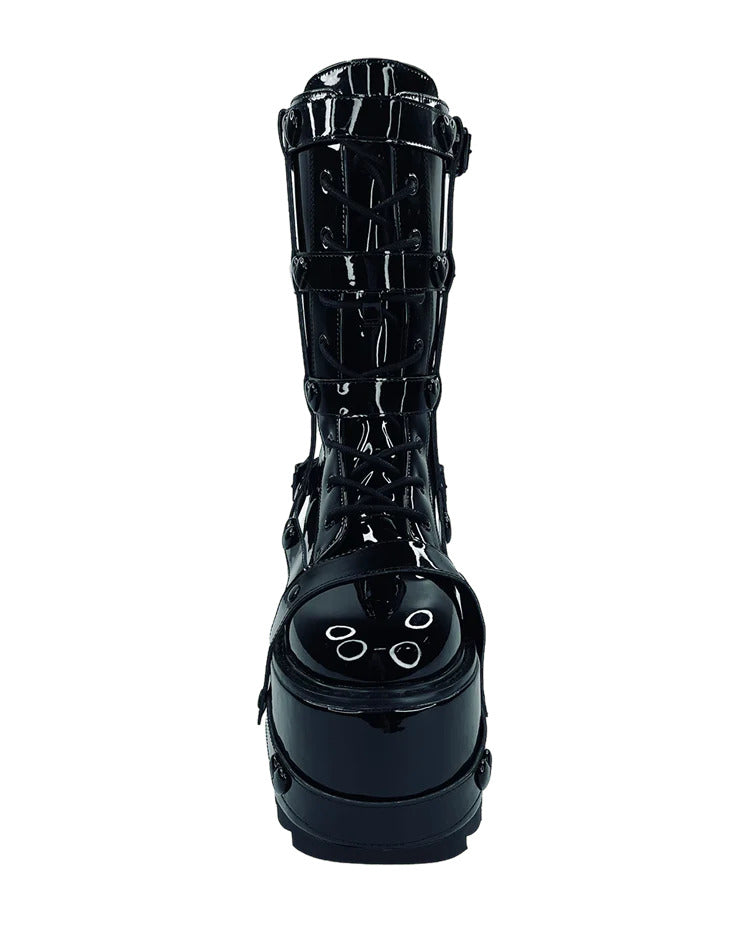 YRU Trance BNDG Heart Blackout Boots