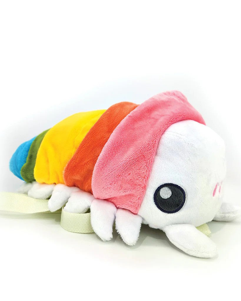 Rainbow Roly Poly Stuffed Backpack