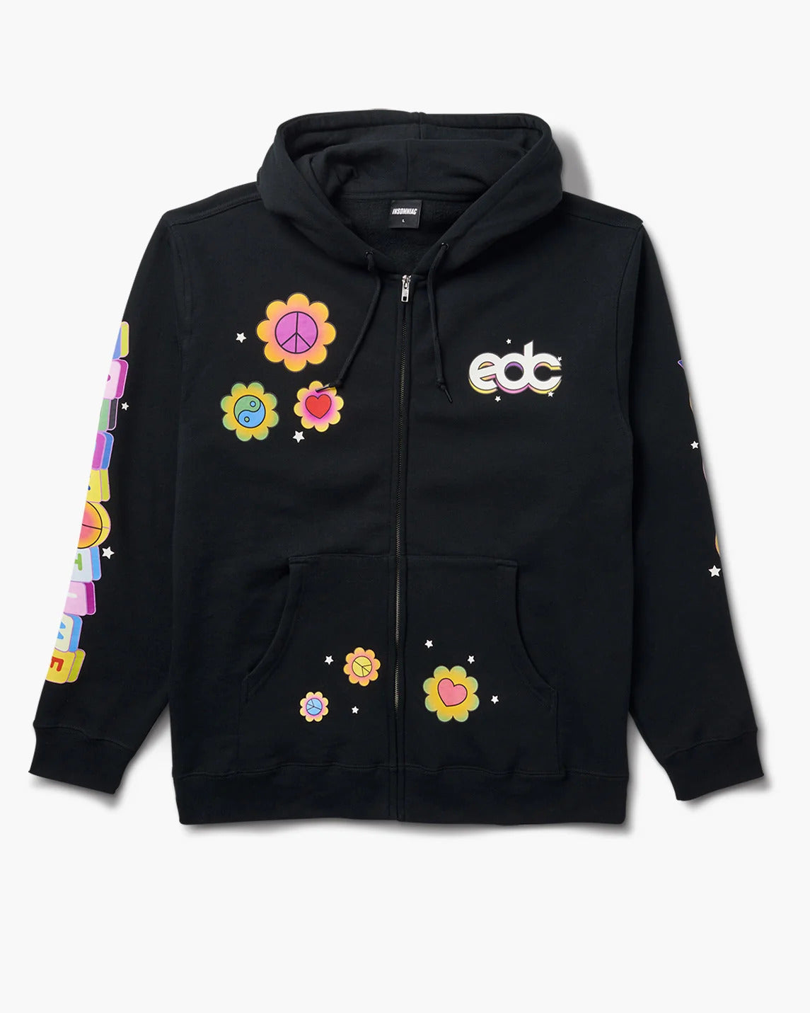 Insomniac EDCLV 2024 Happy Times Zip Up Hoodie