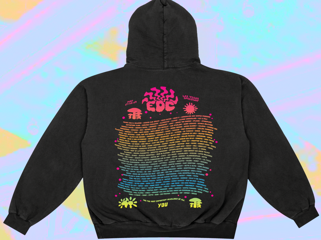 Insomniac EDCLV 2024 Gradient Lineup Hoodie