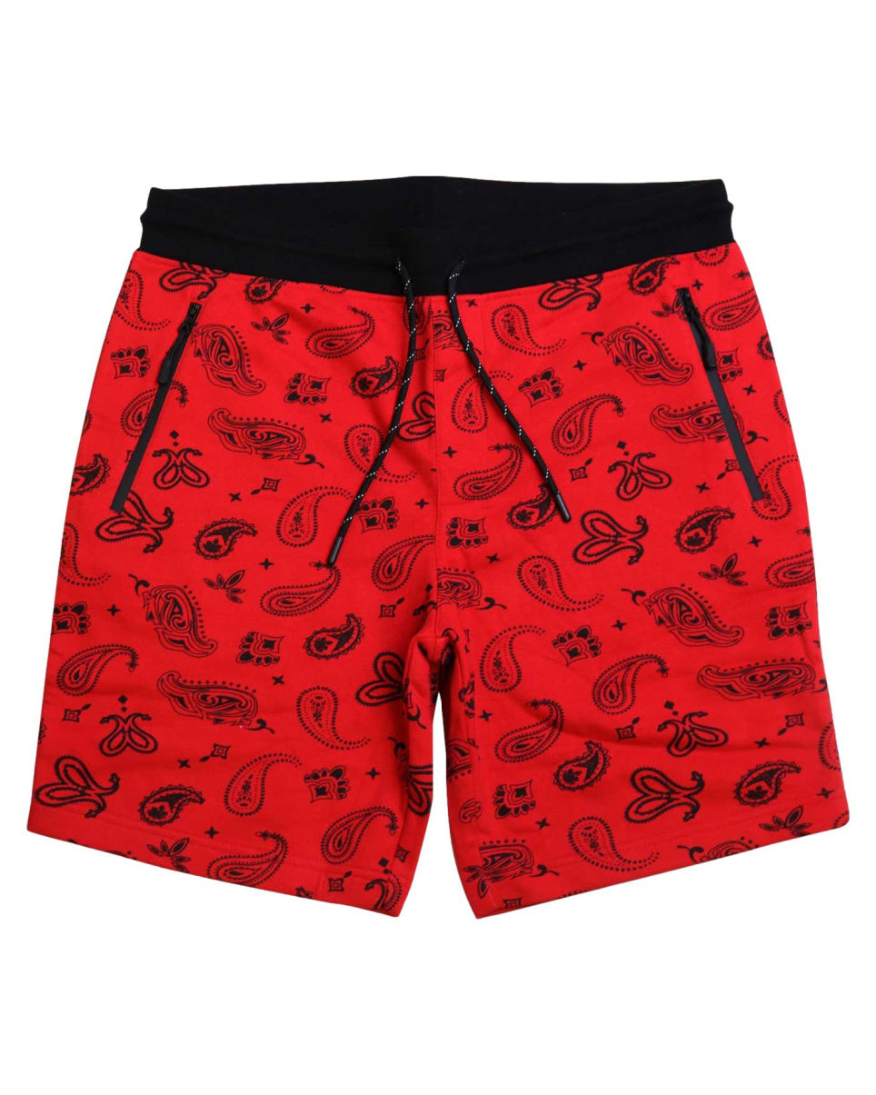 Red deals paisley shorts