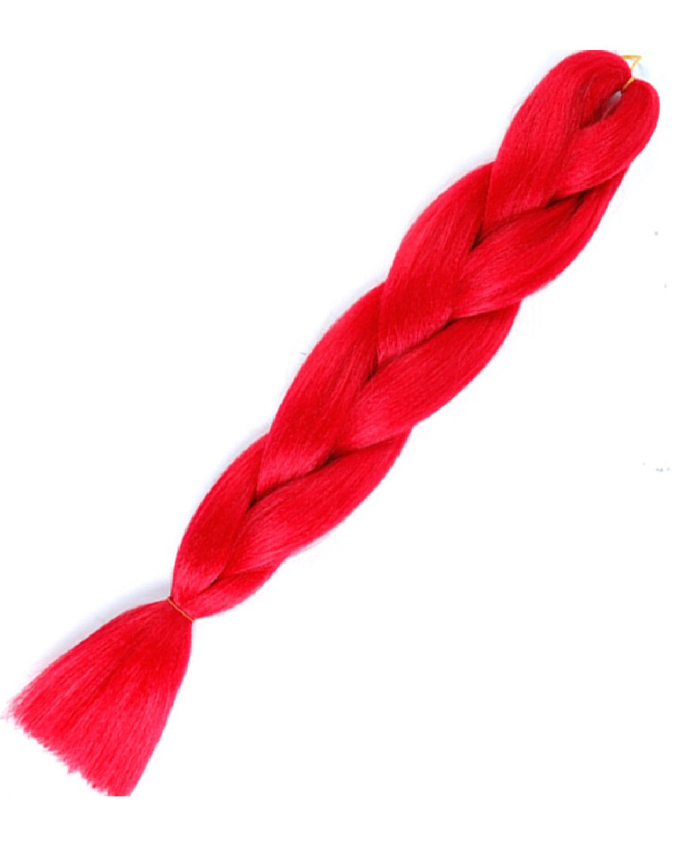 RED Braiding hair extensions