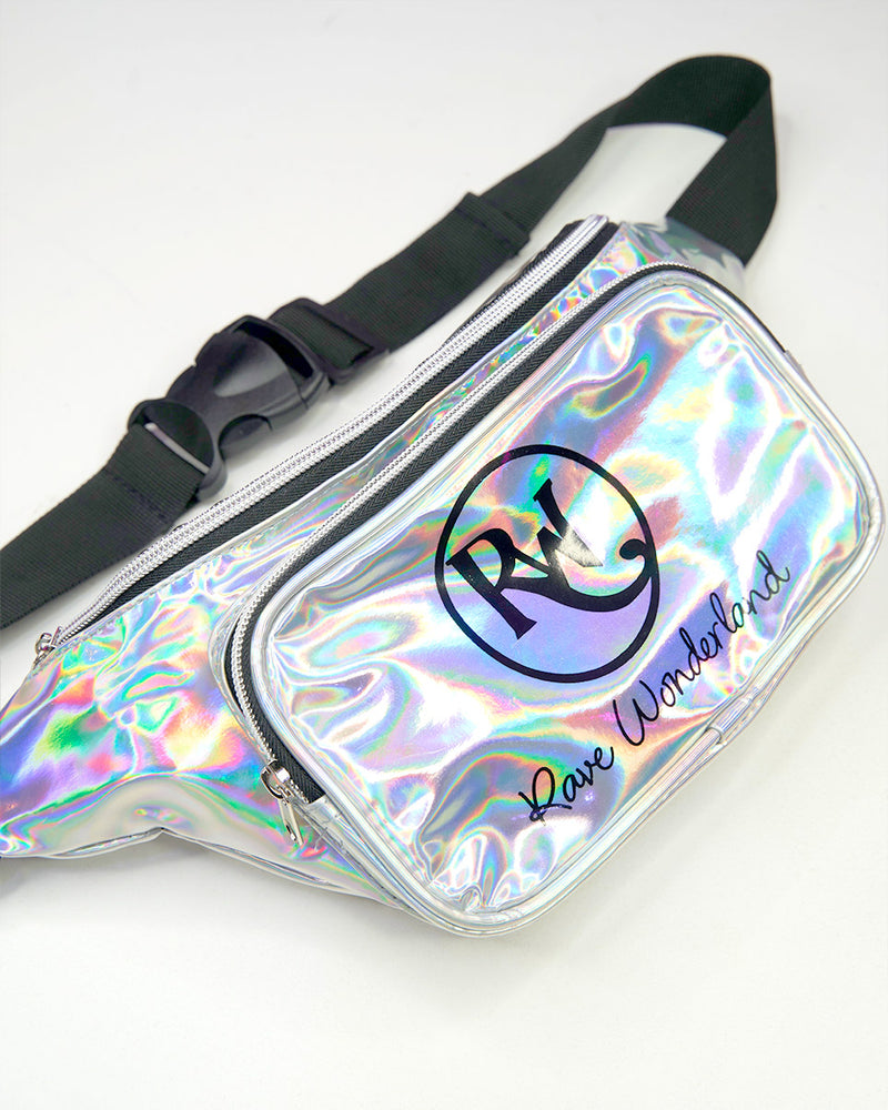 Holographic Silver Rave Fanny Pack - Rave Wonderland