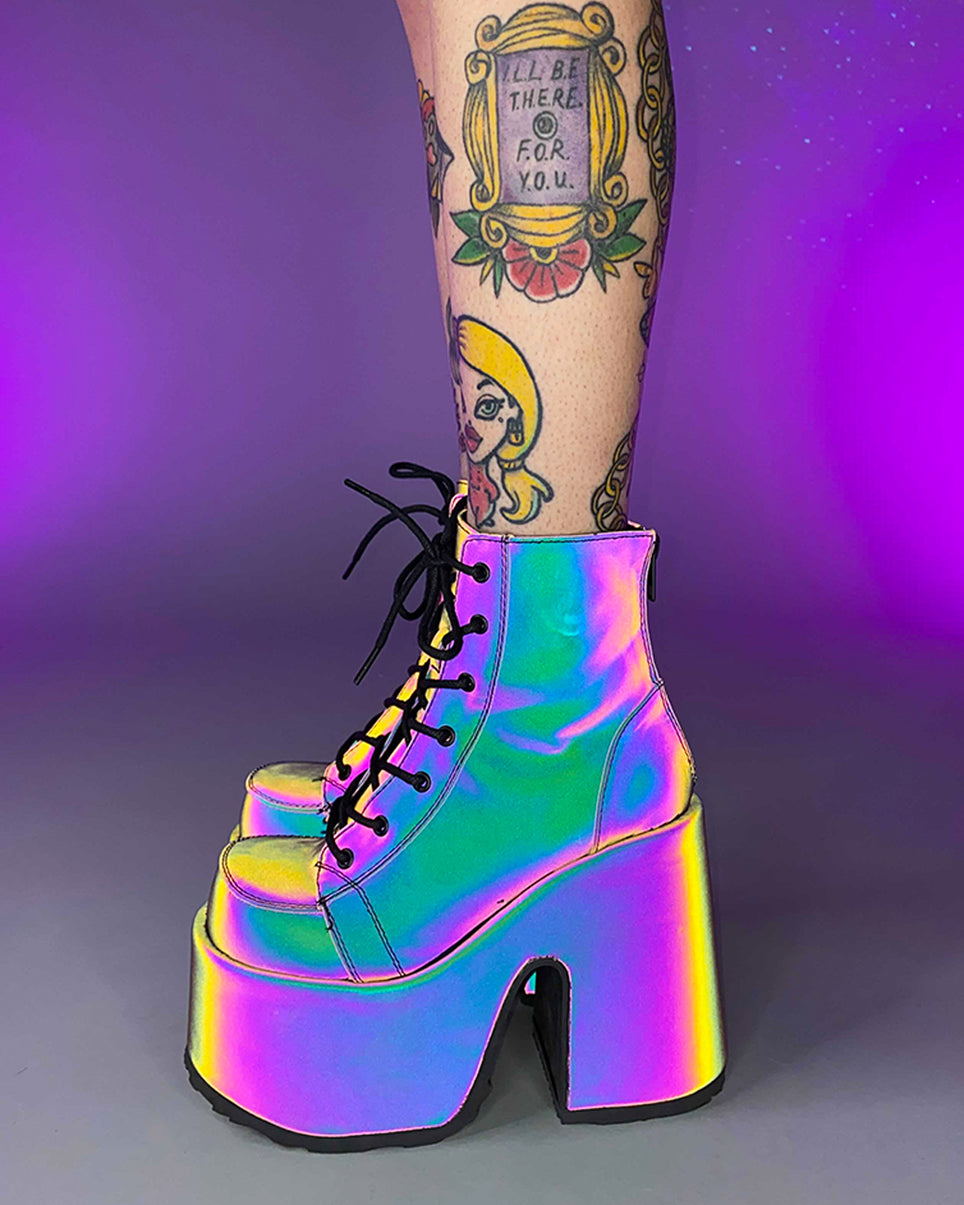 Rainbow deals platform boots