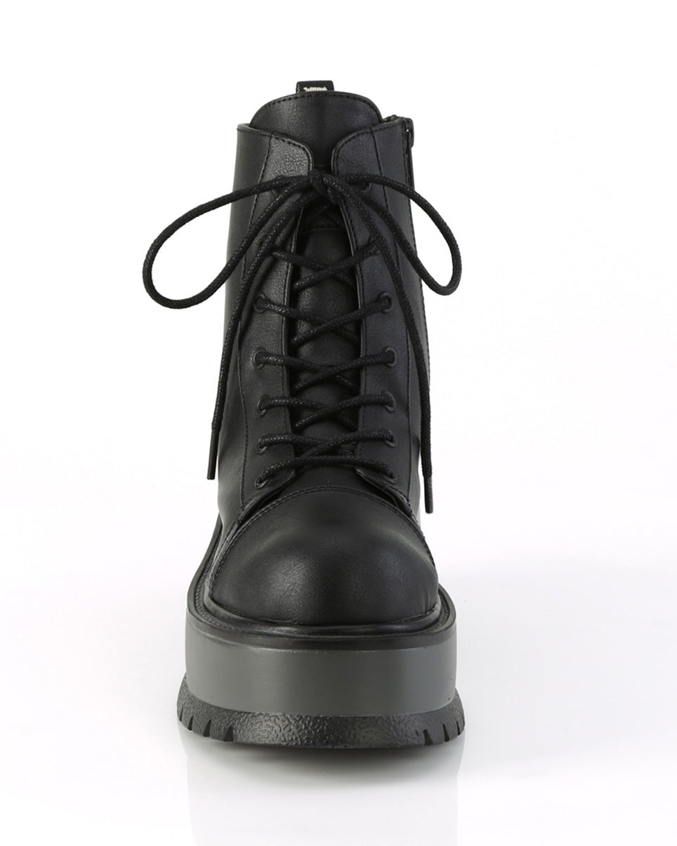 Demonia Slacker Black Combat Ankle Boots – Rave Wonderland