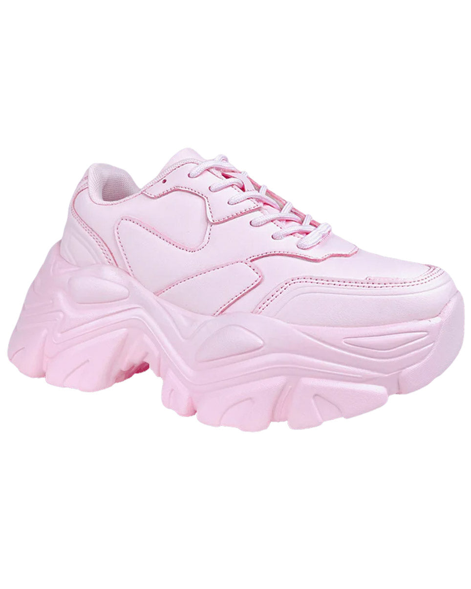 Rosy Pink Flexx Platform Sneakers – Rave Wonderland