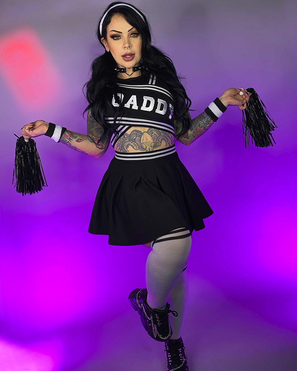 6pc Daddy's Girl Cheerleader Costume – Rave Wonderland