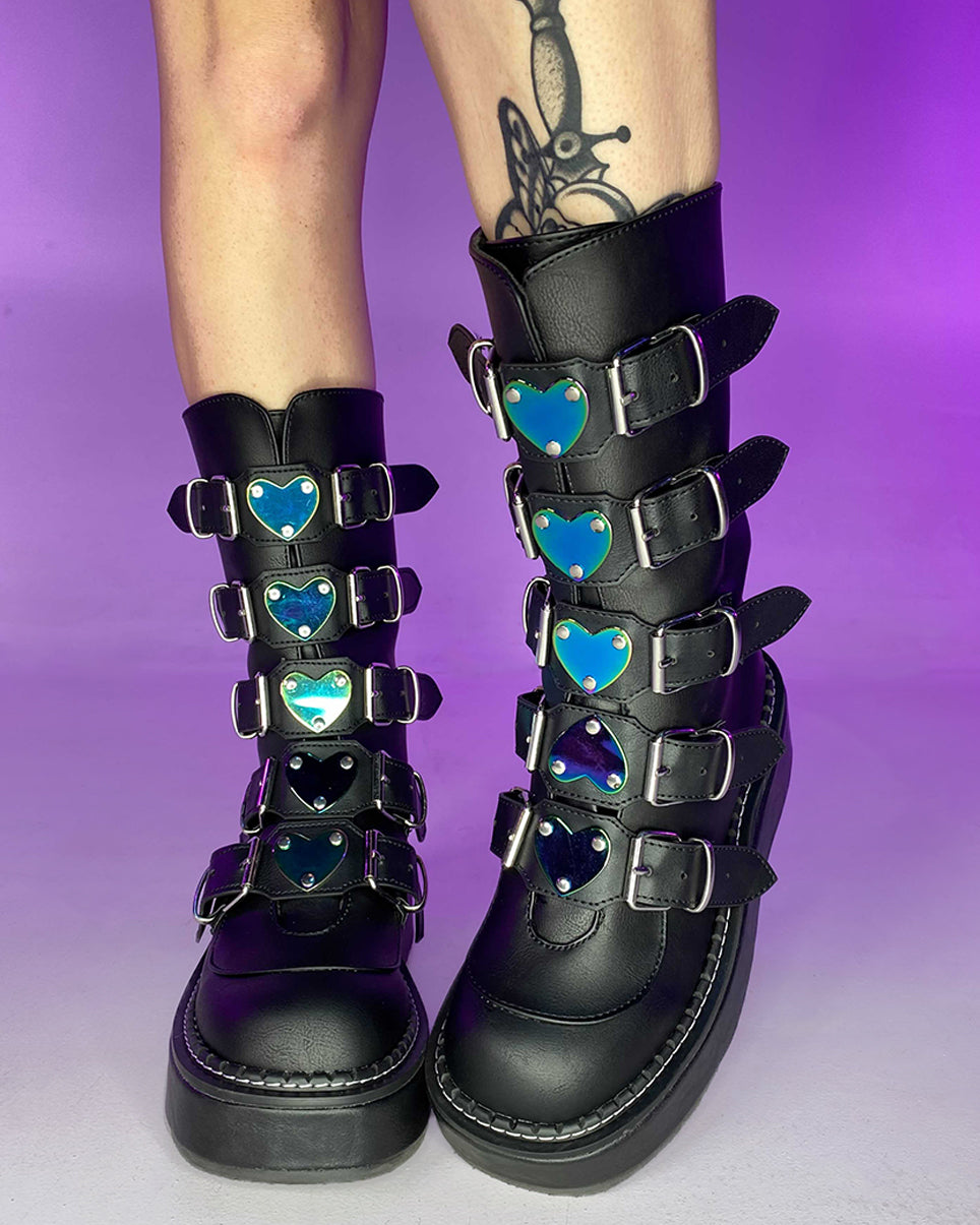 boots with buckles bootie