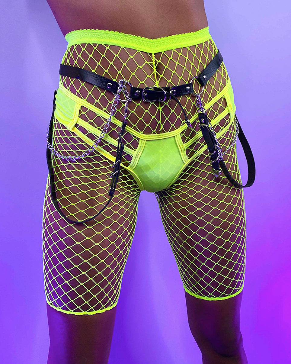 Fishnet Stockings & Denim Cutoff Shorts Leggings from GearBunch | Today's  Fashion Item | Funky leggings, Best leggings for women, Cute leggings