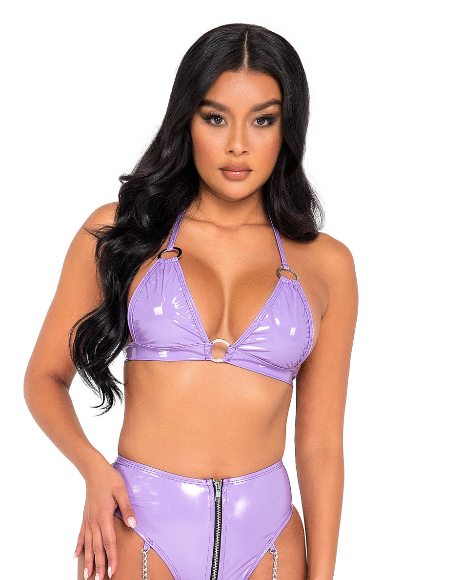 Vinyl sales bikini set