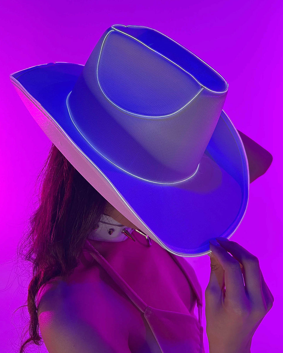 Led store cowboy hat