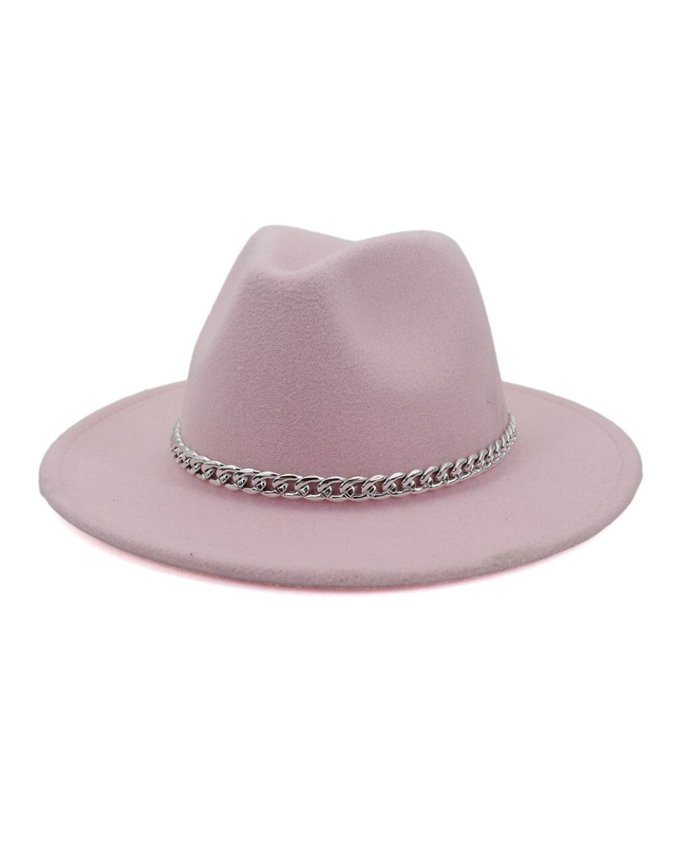 Pink fedora online hat