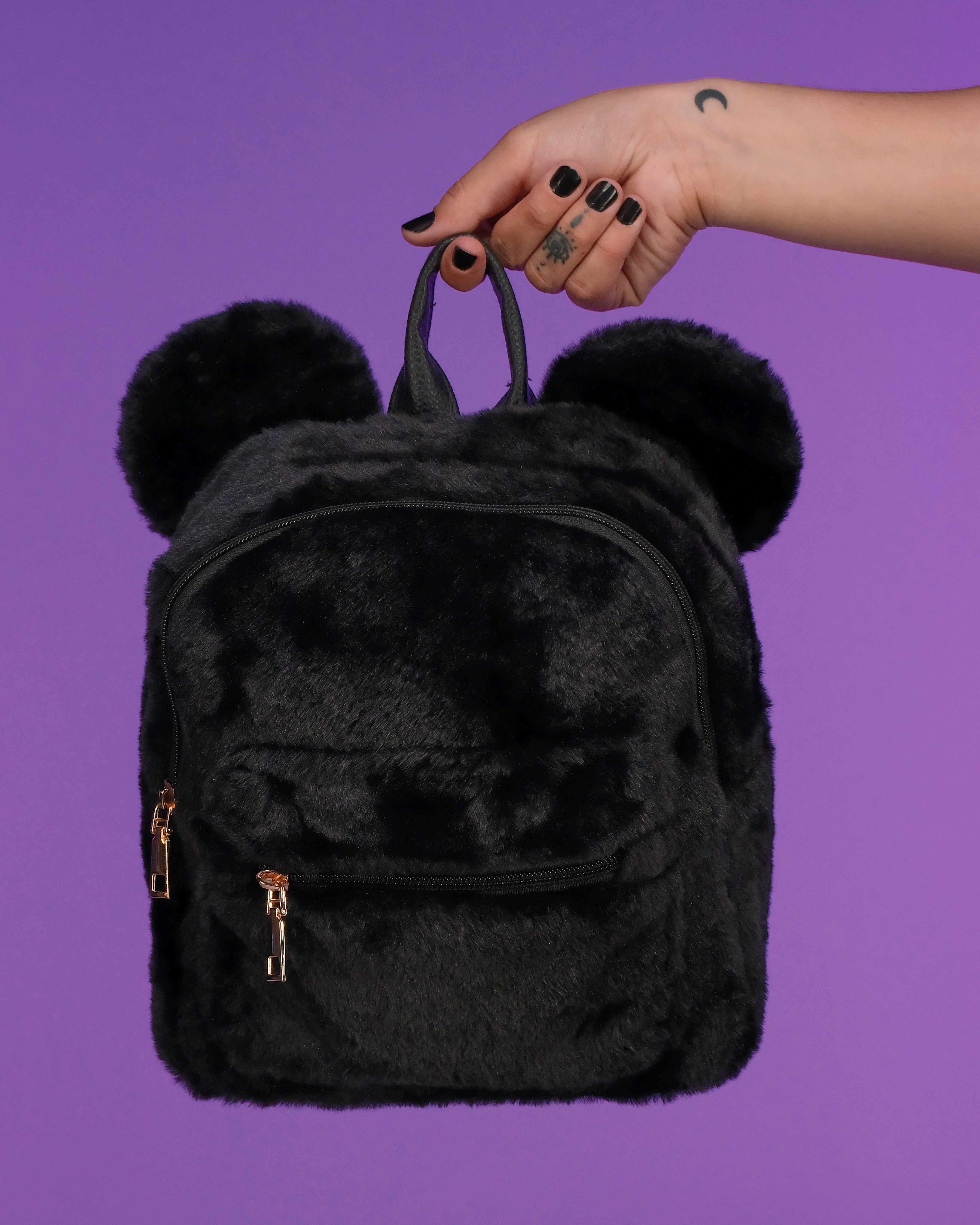 Fuzzy mini store backpack