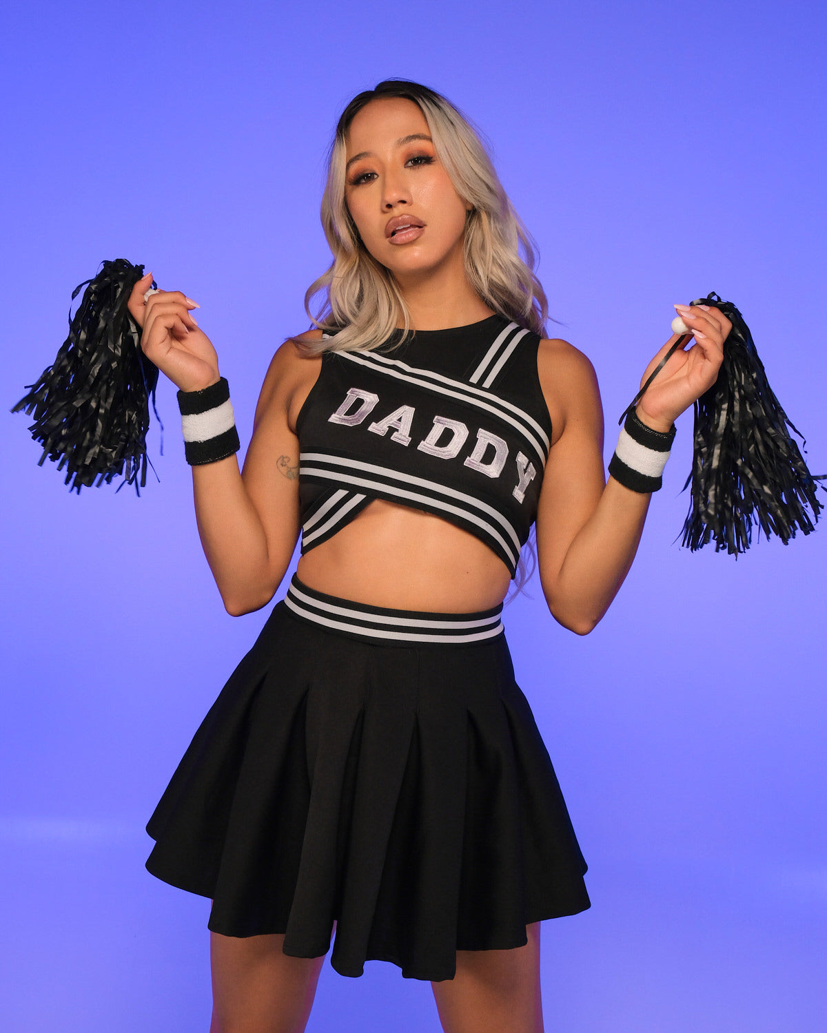 6pc Daddy's Girl Cheerleader Costume – Rave Wonderland