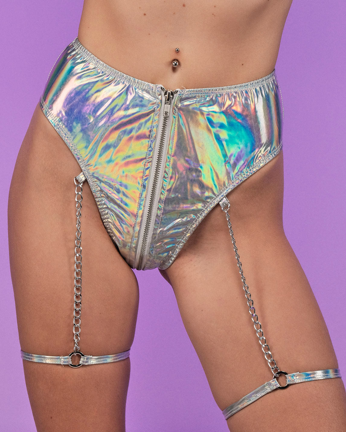 Harness Leg Garters - Holographic – iHeartRaves