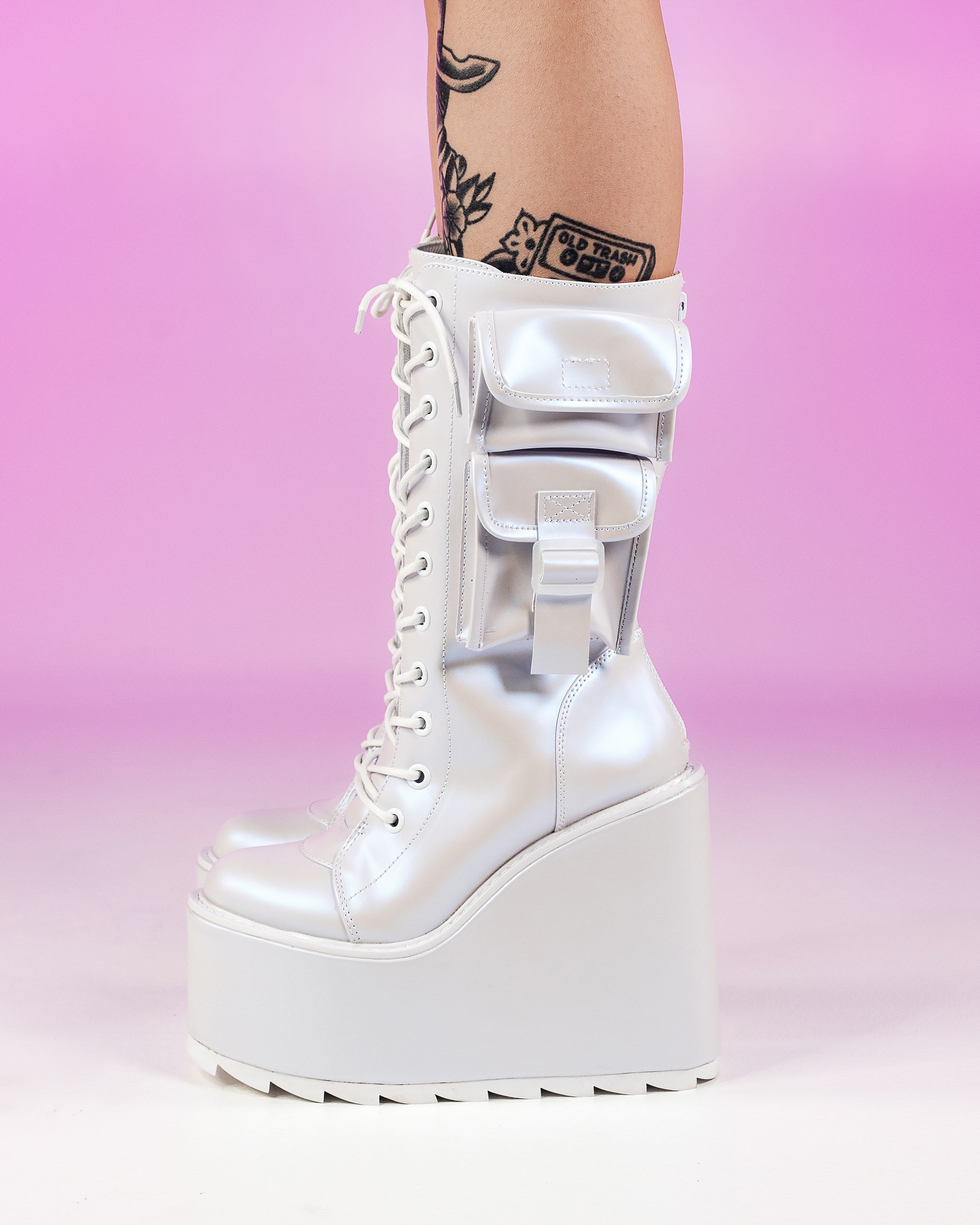 Dune white hot sale boots