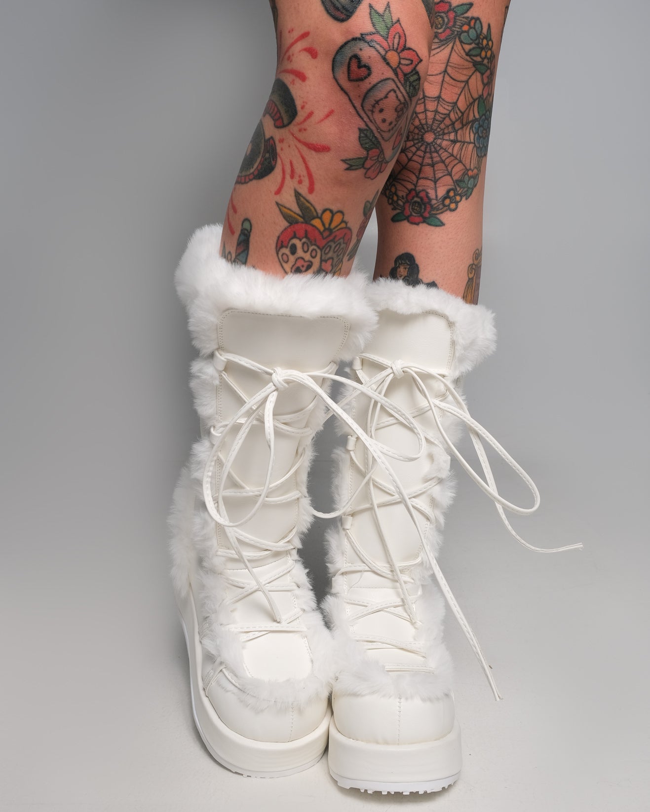 Furry winter boots outlet for women