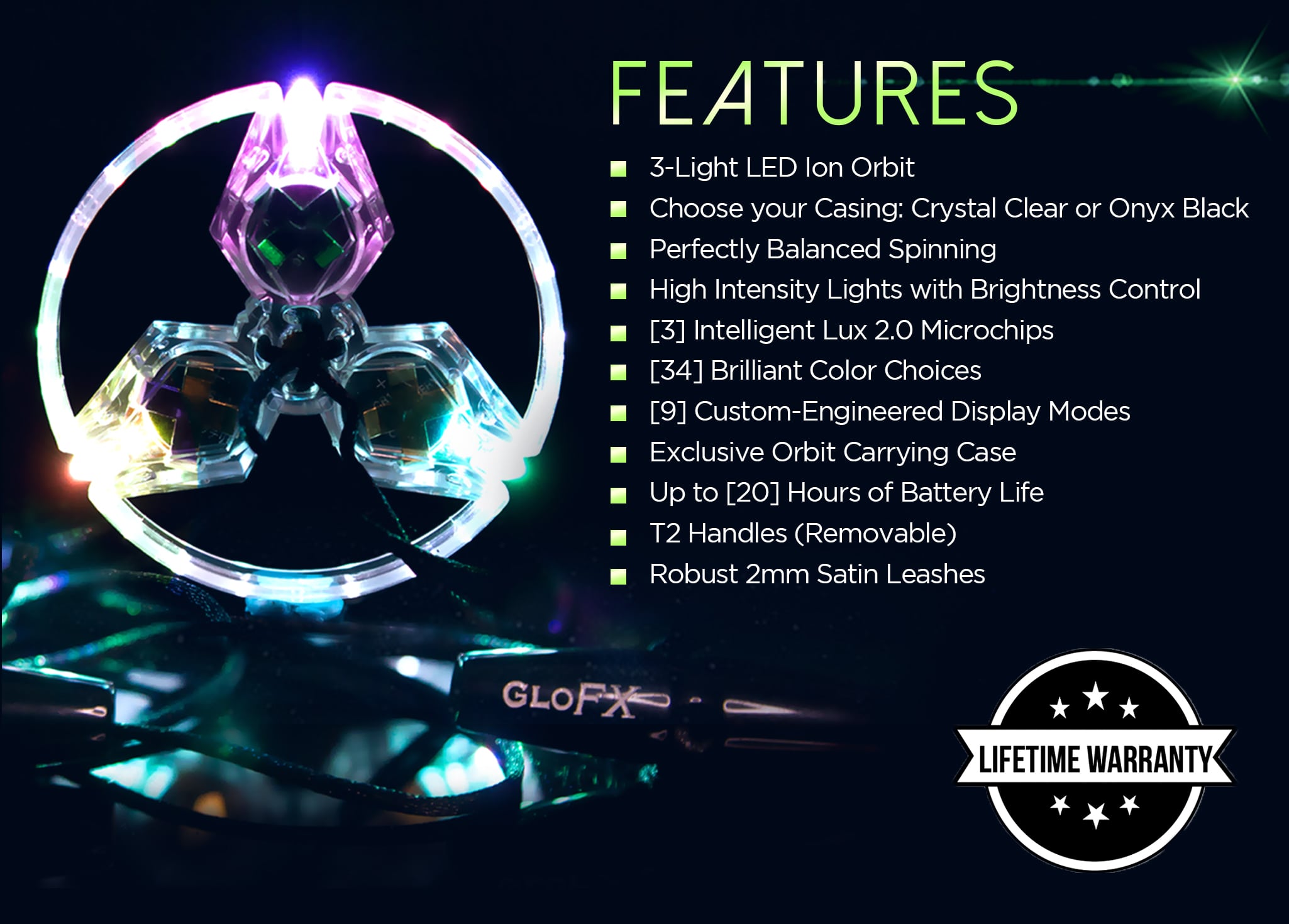 GloFX 3-LED Ion Orbit