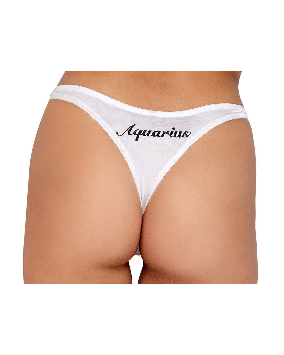  Aries Constellation Zodiac Symbol Brief Women G-String Underwear  T-Back Breathable Cool Soft Panty White: Clothing, Shoes & Jewelry