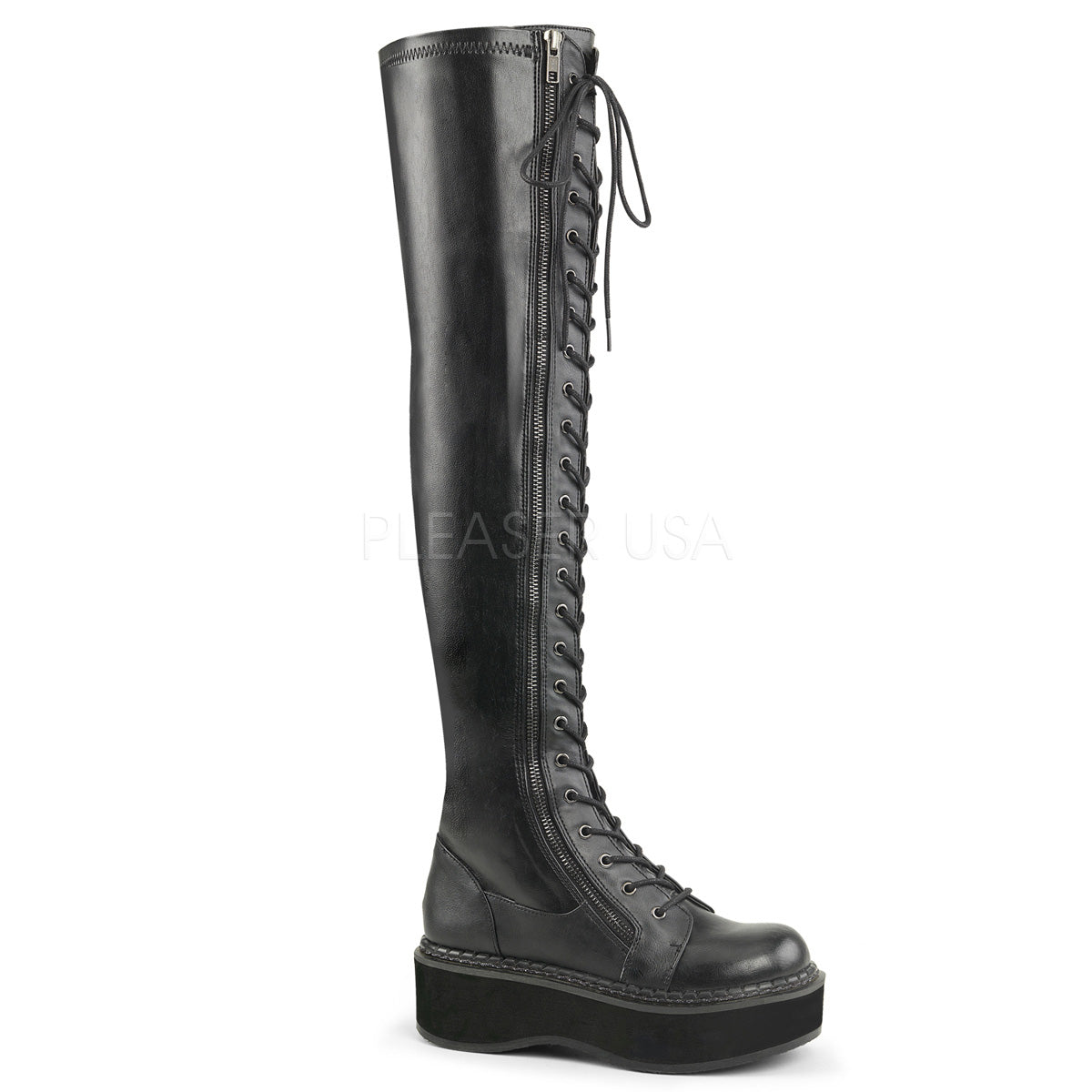 Black thigh hotsell high boots sale