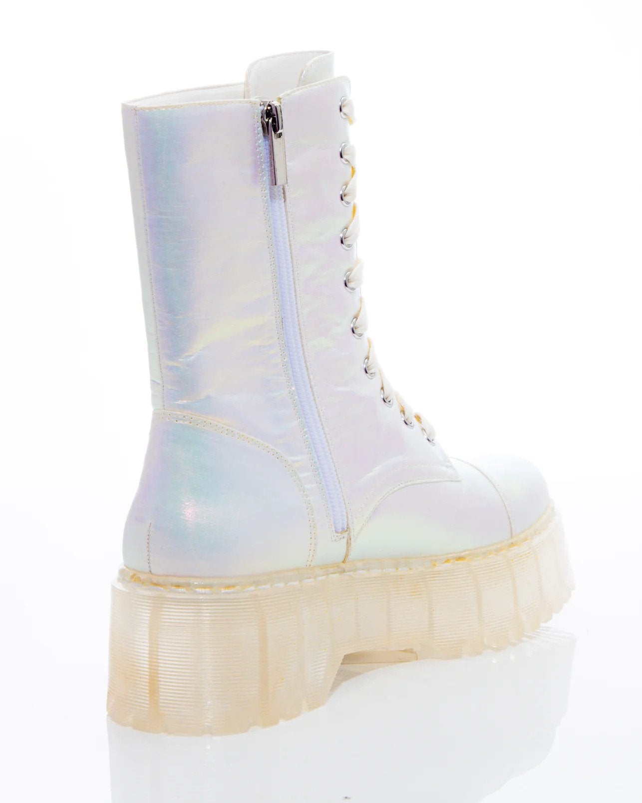 Iridescent hot sale combat boots