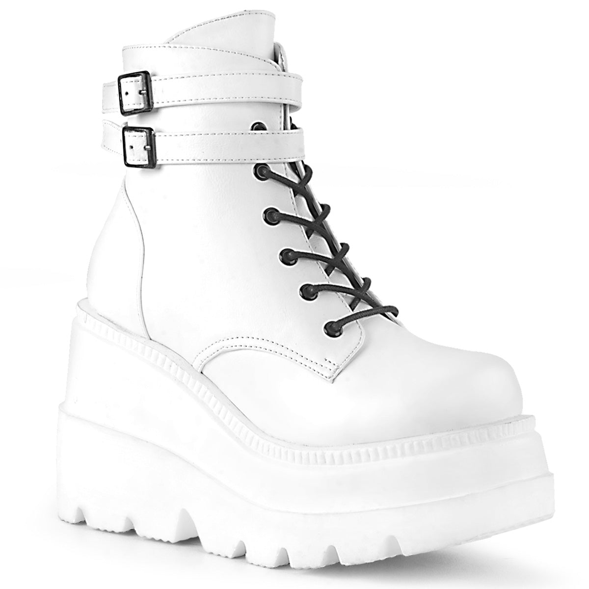 Black and white platform hot sale boots