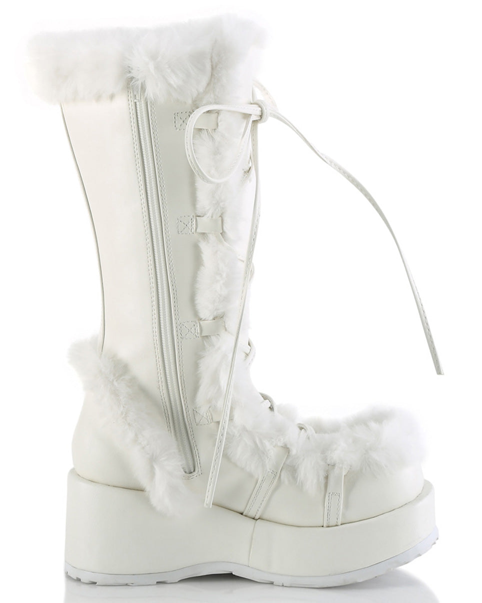 White and clearance black snow boots